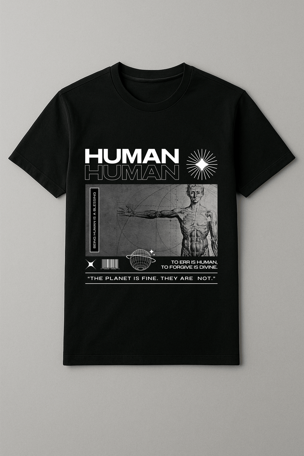 "BEING" Unisex Classic Crew T-Shirt