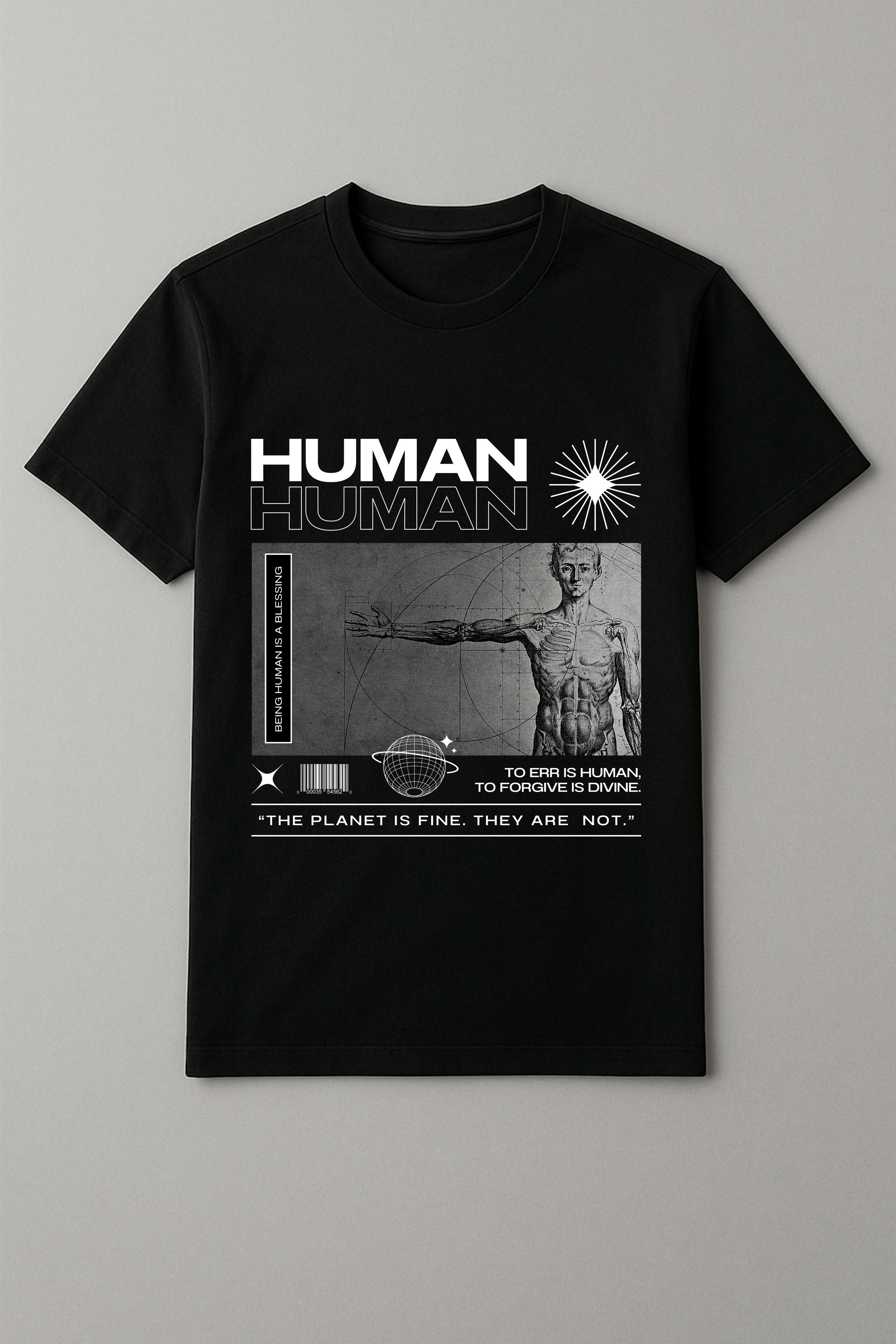 "BEING" Unisex Classic Crew T-Shirt