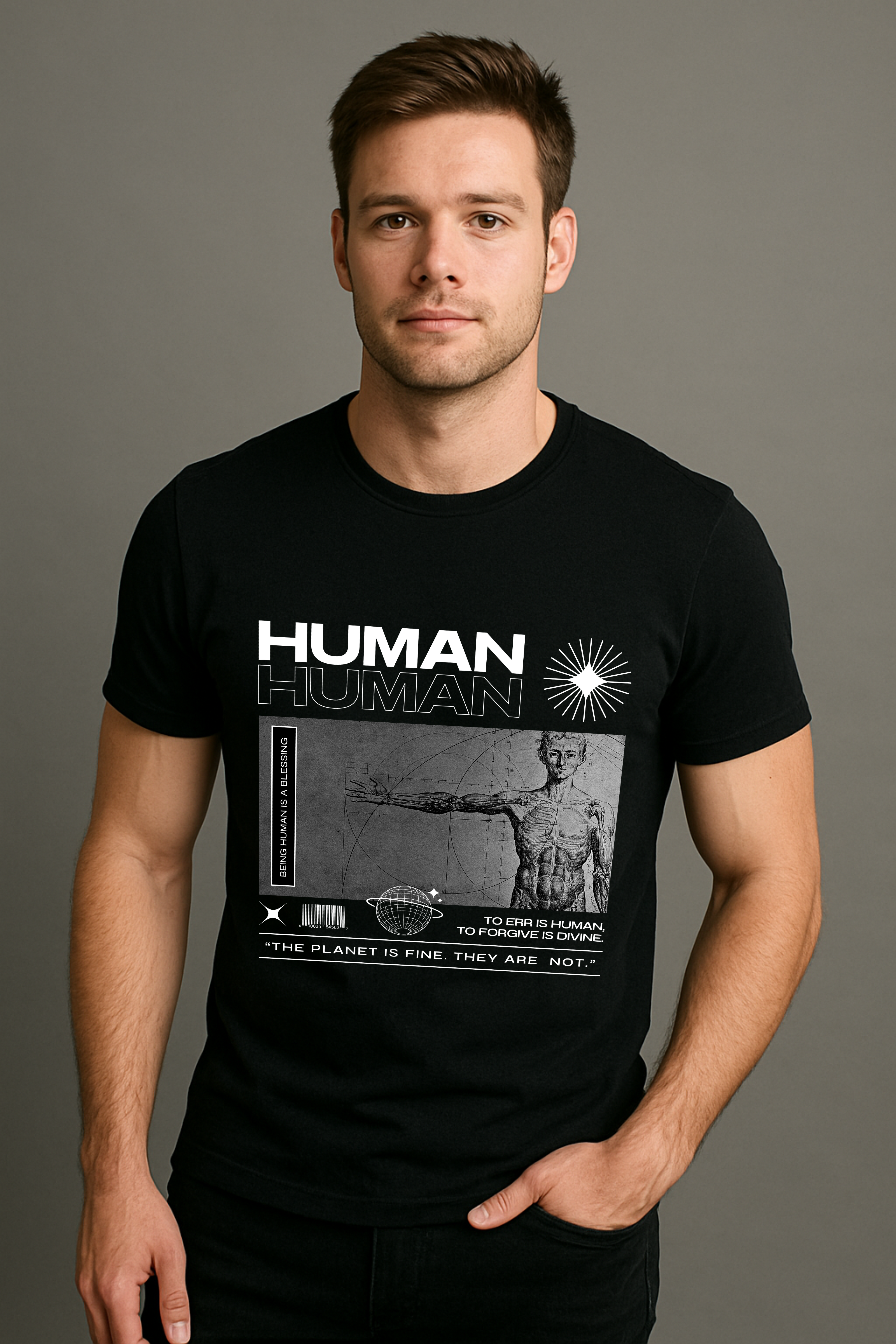 "BEING" Unisex Classic Crew T-Shirt