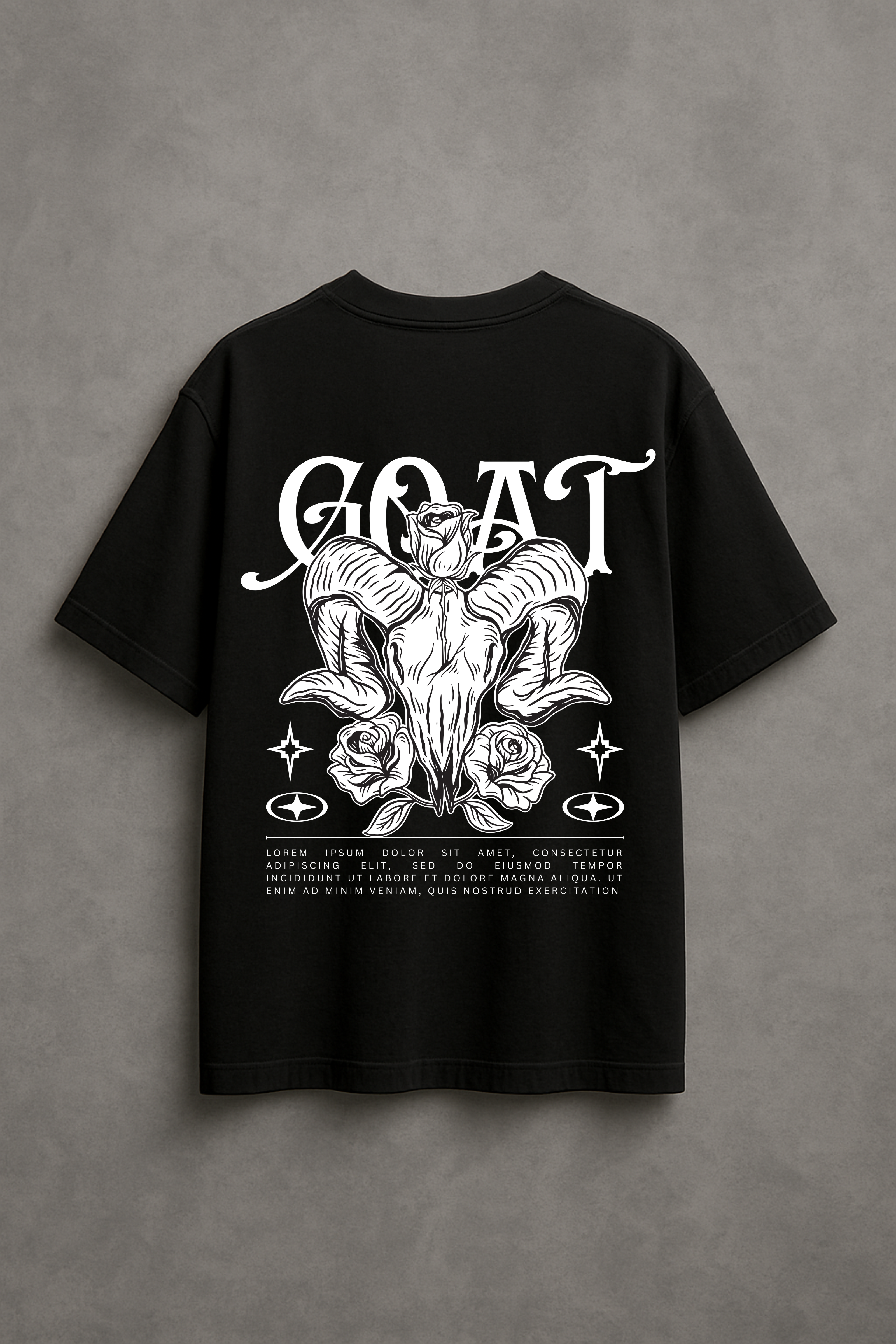 "GOATLINE 001" Unisex Oversized Classic Tshirt