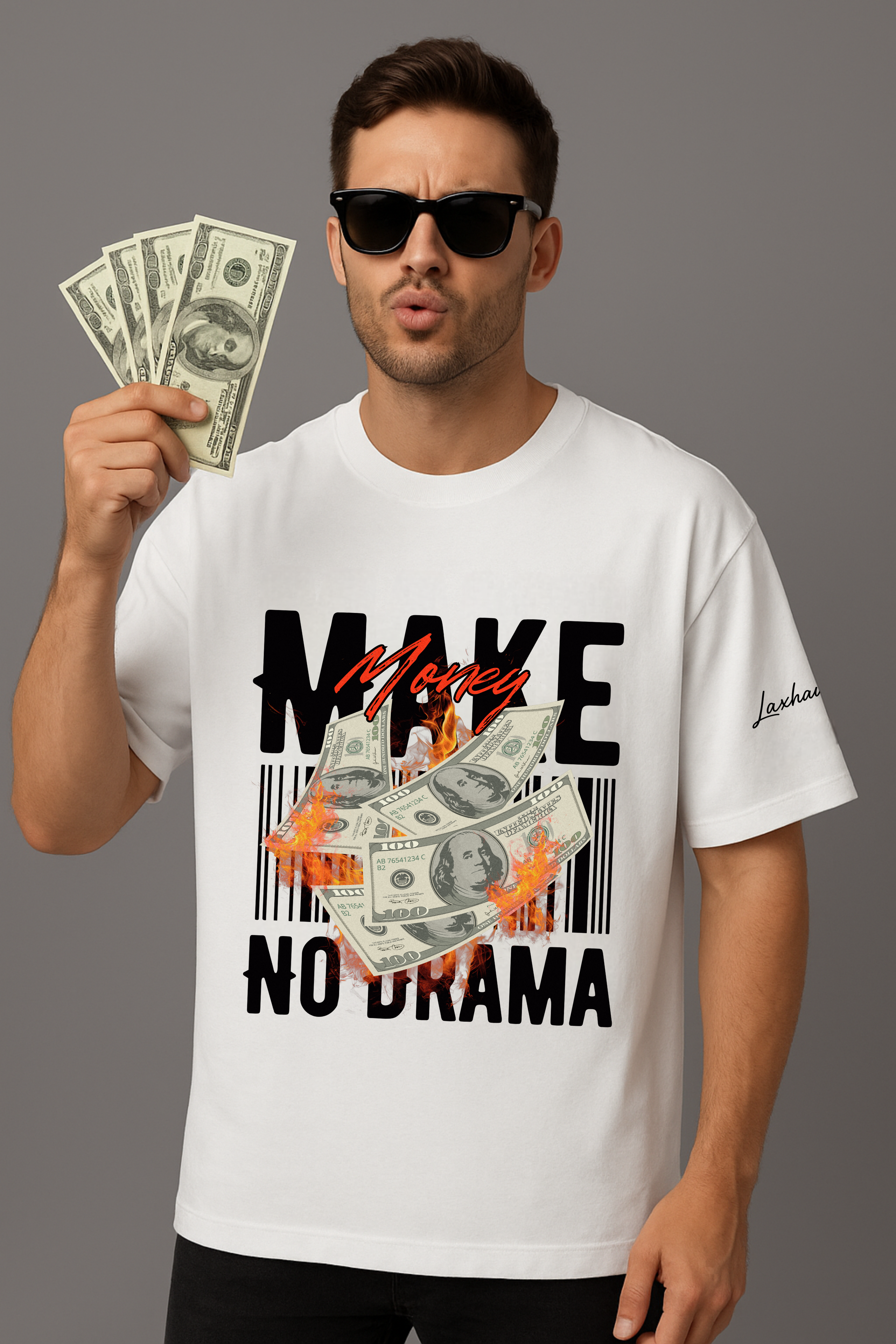 "HUSTLEHEAT" Unisex Oversized Classic T-Shirt